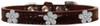 Silver Flower Widget Croc Dog Collar Size