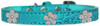 Silver Flower Widget Croc Dog Collar Size