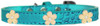 Gold Flower Widget Croc Dog Collar Size