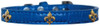 Bronze Fleur De Lis Widget Croc Dog Collar Size