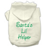 Santa's Lil' Helper Screen Print Pet Hoodies Size