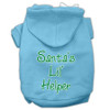 Santa's Lil' Helper Screen Print Pet Hoodies Size
