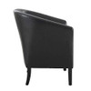 Linon Home Dcor Linon Home Decor Simon Club Chair, 33" x 28.25" x 25.5", Black