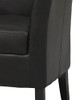Linon Home Dcor Linon Home Decor Simon Club Chair, 33" x 28.25" x 25.5", Black