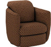Swivel Upholstered Chair Brown