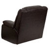 Flash Furniture Plush Brown LeatherSoft Lever Rocker Recliner with Padded Arms