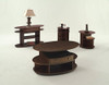 Progressive Furniture Metropolitan Oval Castered Lift-Top Cocktail Coffee Table