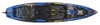 Perception Pescador Pilot 12 | Sit on Top Fishing Kayak with Pedal Drive | Adjustable Lawn Chair Seat and Tackle Storage Areas | 12' | Sonic Camo