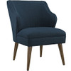 Modway Swell Mid-Century Modern Upholstered Fabric Accent Lounge Arm Chair In Azure