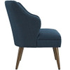 Modway Swell Mid-Century Modern Upholstered Fabric Accent Lounge Arm Chair In Azure