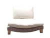 Seagrass Meditation Yoga Chair - Natural with Cream Cushion Seagrass Meditation Yoga Chair - Natural with Cream Cushion
