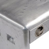 vidaXL Aluminum Aviator Coffee Side Bedside Storage Table Nightstand 3 Drawers