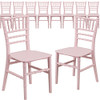 Flash Furniture 10 Pk. Kids Pink Resin Chiavari Chair