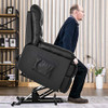 Merax Power Recliner and Lift Chair in Black PU Leather Lift Recliner Chair, Heavy Duty Steel Reclining Mechanism
