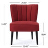 Christopher Knight Home Erena Fabric Accent Chair, Deep Red
