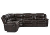 Homelegance 118" Manual Reclining Sectional Sofa, Black