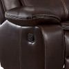 Homelegance 118" Manual Reclining Sectional Sofa, Black