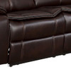 Homelegance 118" Manual Reclining Sectional Sofa, Black
