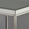 Christopher Knight Home Callia Industrial Mirrored Side Table, Clear / Natural