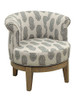 Treasure Trove Accents Swivel Accent Chair, Distressed