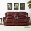 Cambridge Telluride Leather Reclining Loveseat, Brown