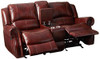 Cambridge Telluride Leather Reclining Loveseat, Brown