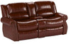 Cambridge Telluride Leather Reclining Loveseat, Brown