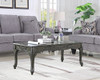 Roundhill Furniture 3 Piece Wood Coffee & End Table Set, Gray