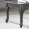 Roundhill Furniture 3 Piece Wood Coffee & End Table Set, Gray