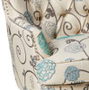 Christopher Knight Home Tafton Fabric Club Chair, White / Blue Floral