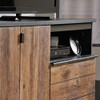Sauder Boulevard Café Credenza, For TVs up to 60", Black finish