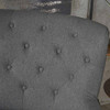 Christopher Knight Home Anikki Tufted Fabric Club Chair, Charcoal / Dark Brown