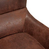 Christopher Knight Home Lorenzo Fabric Studded Club Chair, Brown
