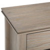 Simpli Home Artisan SOLID WOOD 24 inch Wide Contemporary Bedside Nightstand Table in Distressed Grey