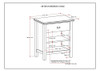 Simpli Home Artisan SOLID WOOD 24 inch Wide Contemporary Bedside Nightstand Table in Distressed Grey