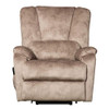 CANMOV Power Lift Recliner Chair for Elderly- Heavy Duty and Safety Motion Reclining Mechanism-Antiskid Fabric Sofa Living Room Chair with Overstuffed Design, Camel
