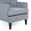 Best Choice Products Polyester Tufted Modern Wingback Accent Chair Furniture for Home, Living Room, Office w/Nailhead Trim, Espresso-Finished Wood Legs, Blue Gray Best Choice Products Polyester Tufted Modern Wingback Accent Chair Furniture for Home, Living Room, Office w/Nailhead Trim, Espresso-Finished Wood Legs, Blue Gray