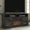 Ameriwood Home Ayden Park Fireplace TV Stand up to 65" in Black Oak