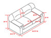 Kings Brand Furniture - 2 Piece Faux Leather Abanda Sofa & Loveseat Living Room Set, Brown