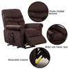 Power Lift Recliner Chair - Bonzy Home Electric Lift Recliner for Elderly and Disabled, Overstuffed Reclining Chair Living Room Cozy Single Sofa Chair with Remote Control (Coffee)