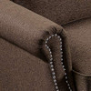 DKLGG 2 Pieces Living Room Loveseat Set Morden Style Home Furniture Sectional Upholstered Armrest Couch Sofas, Brown