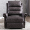 Power Lift Recliner Chair for Elderly - Bonzy Home Reclining Chair with Remote Control, Electric Lift Recliner Chair for Living Room Vintage Style with Metal Rivets Décor (Grey)