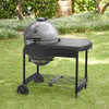 Char-Griller E6520 AKORN Kamado Cart Charcoal Grill, 22", Ash