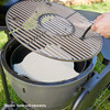 Char-Griller E6520 AKORN Kamado Cart Charcoal Grill, 22", Ash