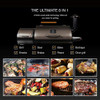 Z GRILLS Wood Pellet Grills Smoker with Newest 8- in -1 Digital Controls Outdoor BBQ Smoke BBQ Grill, 450 Square Inches-ZPG-450A