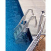 Vinyl Works in Deluxe 32 Inch Adjustable in Step Above Ground Pool Ladder, Taupe