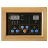 3-Person Hemlock Corner Infrared Sauna w/ 7 Carbon Heaters