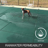 Happybuy Pool Safety Cover 16x32ft Rectangle Inground Safety Pool Cover Green Mesh Solid Pool Safety Cover for Swimming Pool Winter Safety Cover