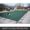 Happybuy Pool Safety Cover 16x32ft Rectangle Inground Safety Pool Cover Green Mesh Solid Pool Safety Cover for Swimming Pool Winter Safety Cover