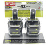 Ryobi P164: 2 Pack of P193 6.0 Amp Hour 18V Lithium Ion Batteries w/ Onboard Fuel Gauge